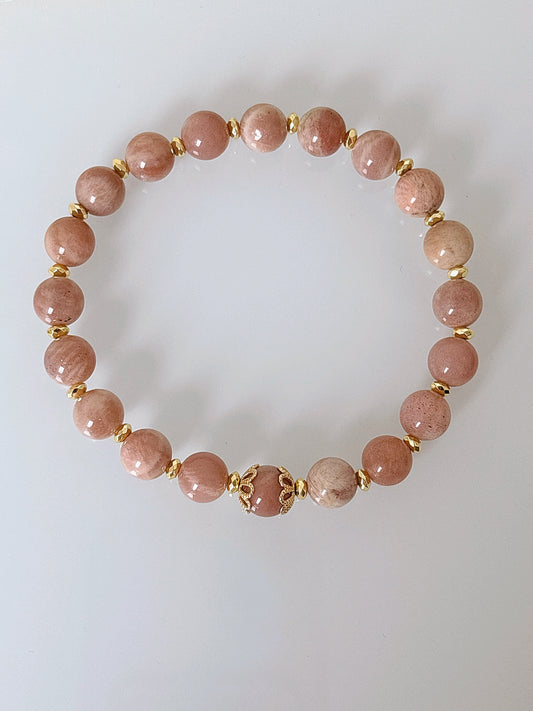 Bransoletka FLOWER SUNSTONE