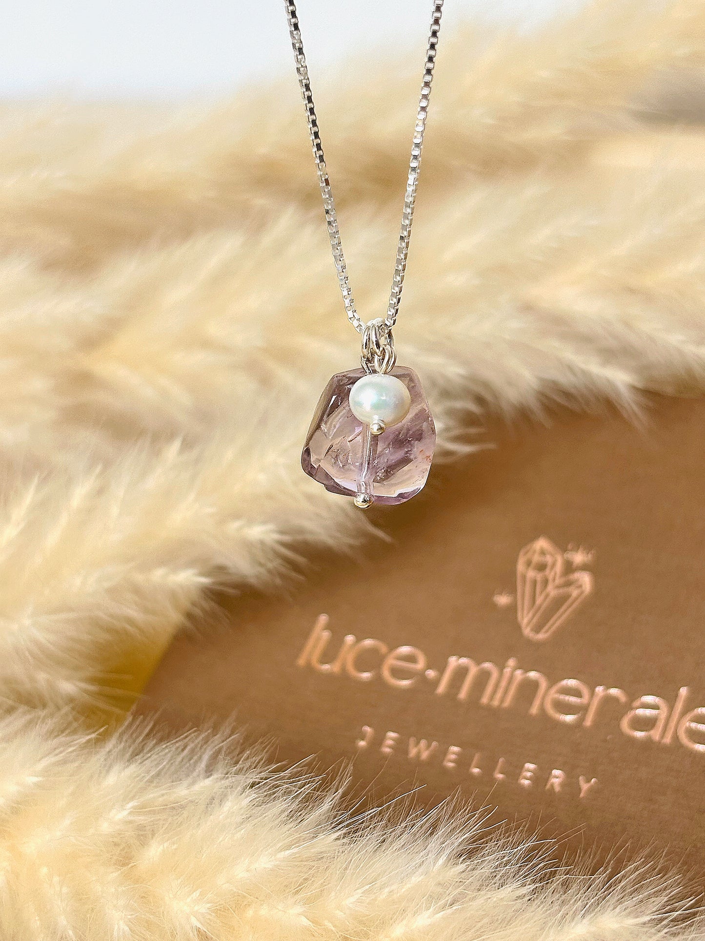 Naszyjnik AMETHYST | PEARL no.1