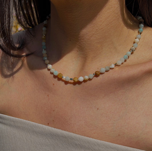 Naszyjnik AMAZONITE | HEMATITE