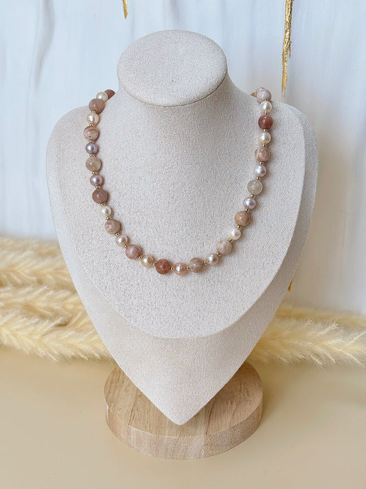 Naszyjnik SUNSTONE | PEARL