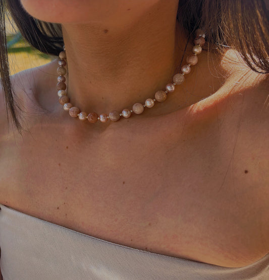 Naszyjnik SUNSTONE | PEARL