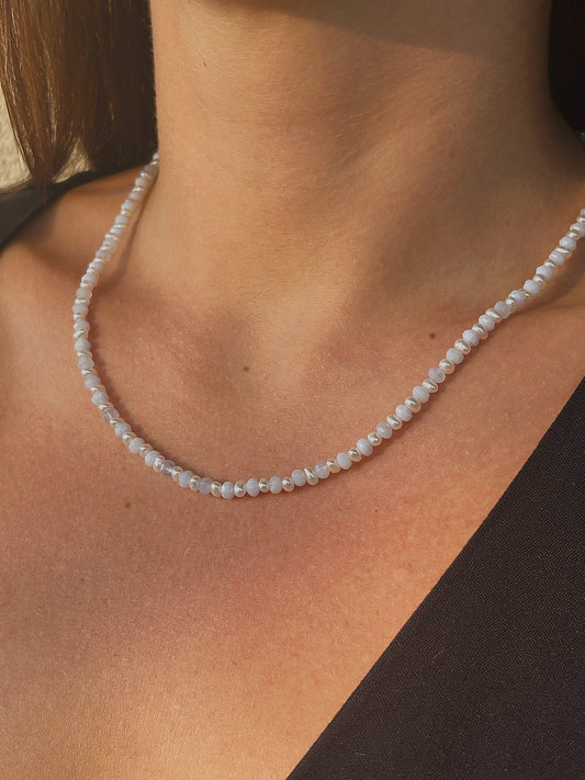 Naszyjnik CHALCEDONY | PEARL