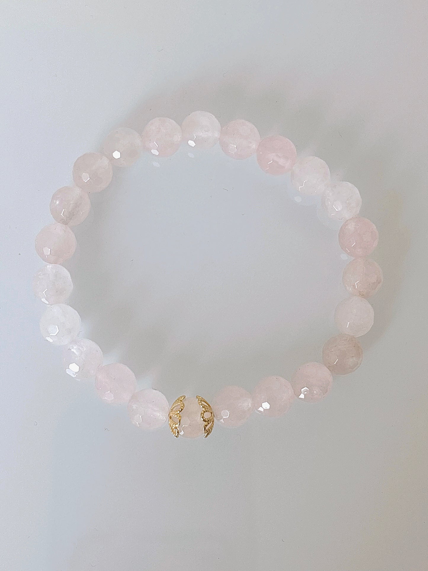Bransoletka FLOWER ROSE QUARTZ