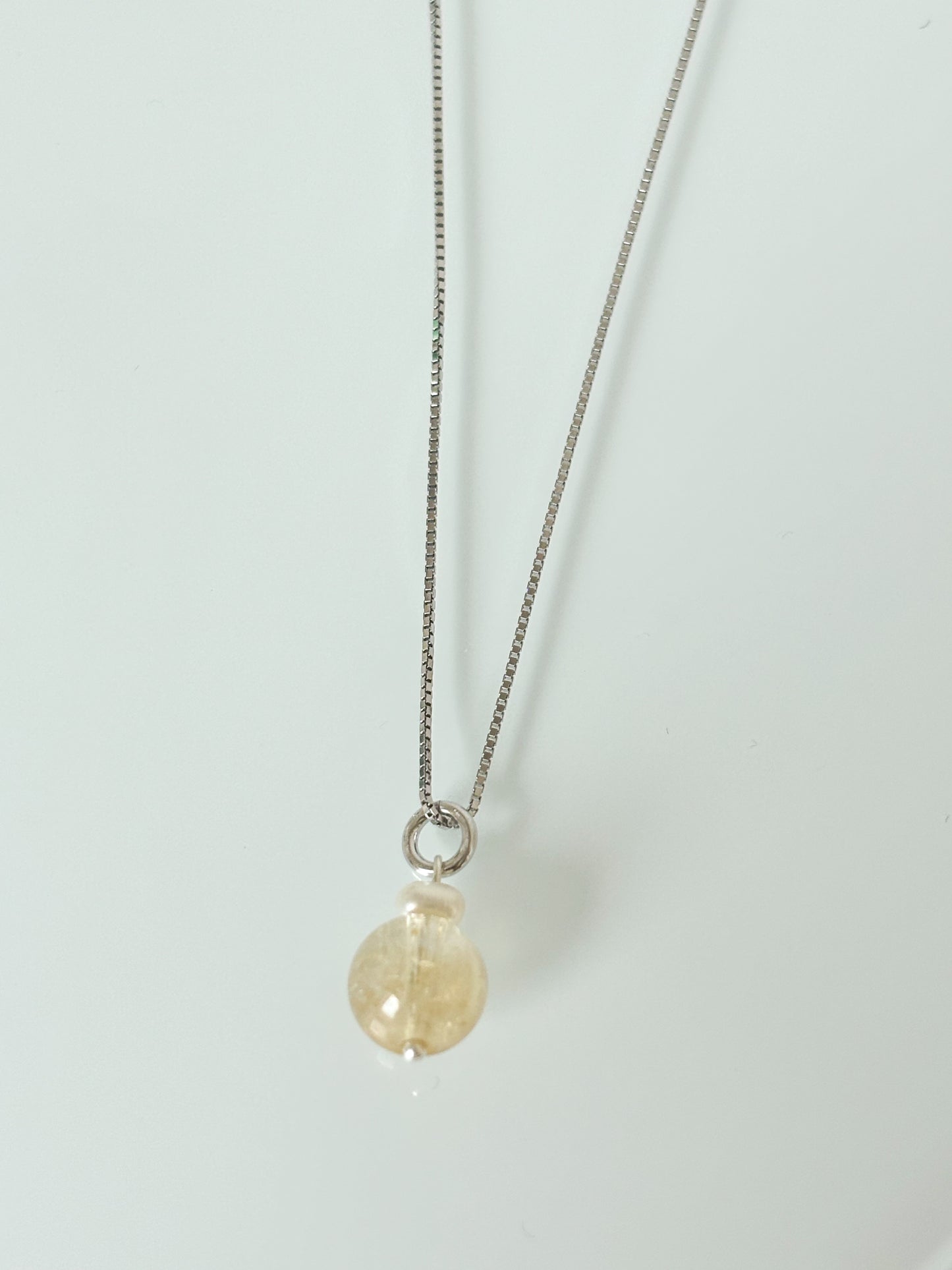 Naszyjnik CITRINE | PEARL no.2