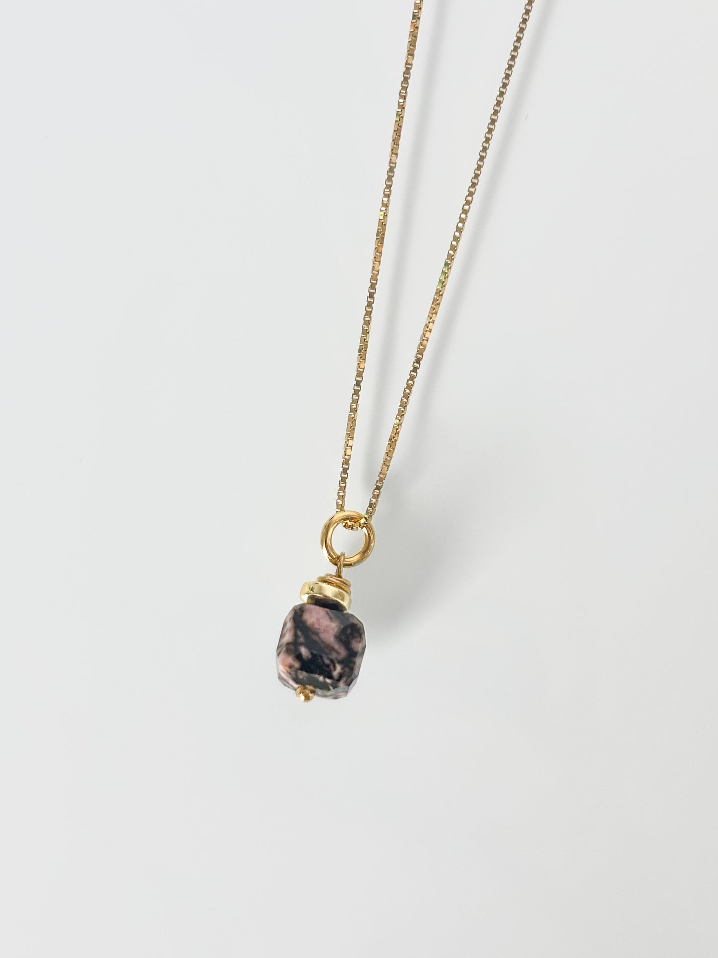 Naszyjnik RHODONITE