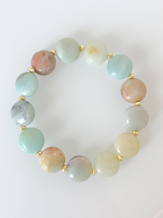Bransoletka AMAZONITE | HEMATITE