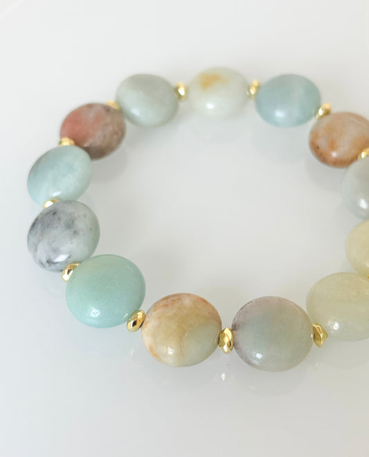 Bransoletka AMAZONITE | HEMATITE