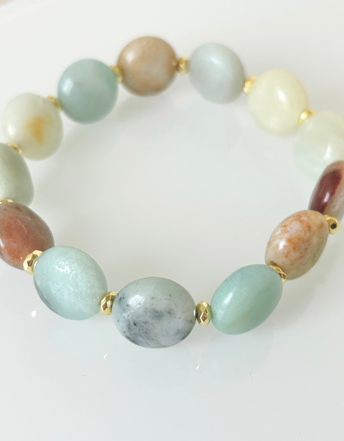 Bransoletka AMAZONITE | HEMATITE