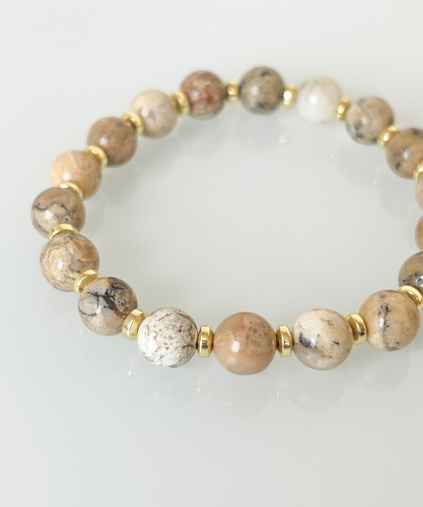 Bransoletka AFRICAN OPAL | HEMATITE