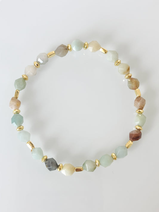 Bransoletka AMAZONITE | HEMATITE no.2