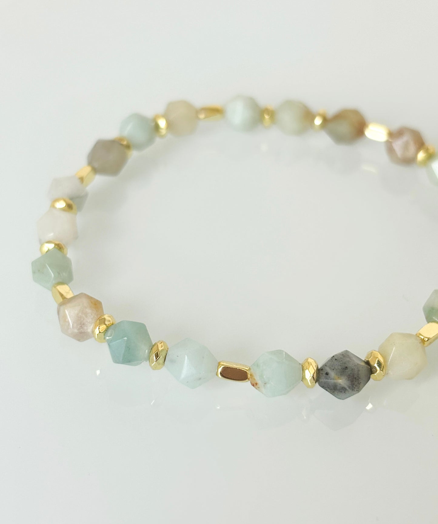 Bransoletka AMAZONITE | HEMATITE no.2