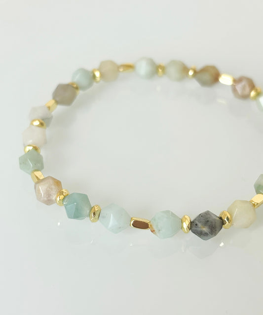 Bransoletka AMAZONITE | HEMATITE no.2