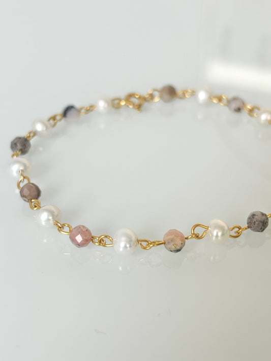 Bransoletka PINK OPAL | PEARL